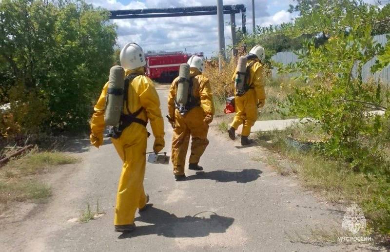 В Волгоградской области ликвидировали условную утечку хлора