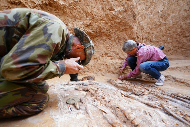 Археологи завершили раскопки кургана с сокровищами сарматов на ВТЗ